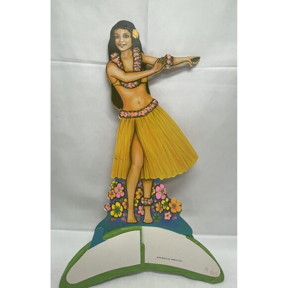 Vintage 1979 BEISTLE Hawaii Aloha Hula Girl Ukulele Die Cut Wall Hangings 14” - Picture 16 of 16